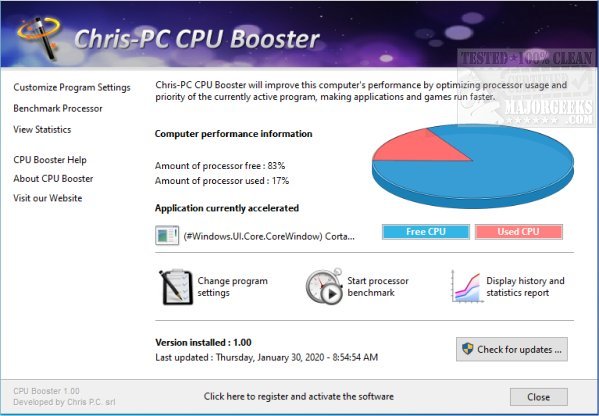 Chris-PC CPU Booster 6.08.08 Crack+ License Key 2022
