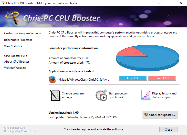 ChrisPC CPU Booster 6.08.09 Crack With Keygen Key 2022